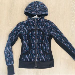 Lululemon Athletica Blue & Purple Scuba Hoodie